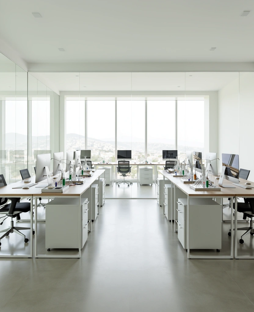 Research facility interior